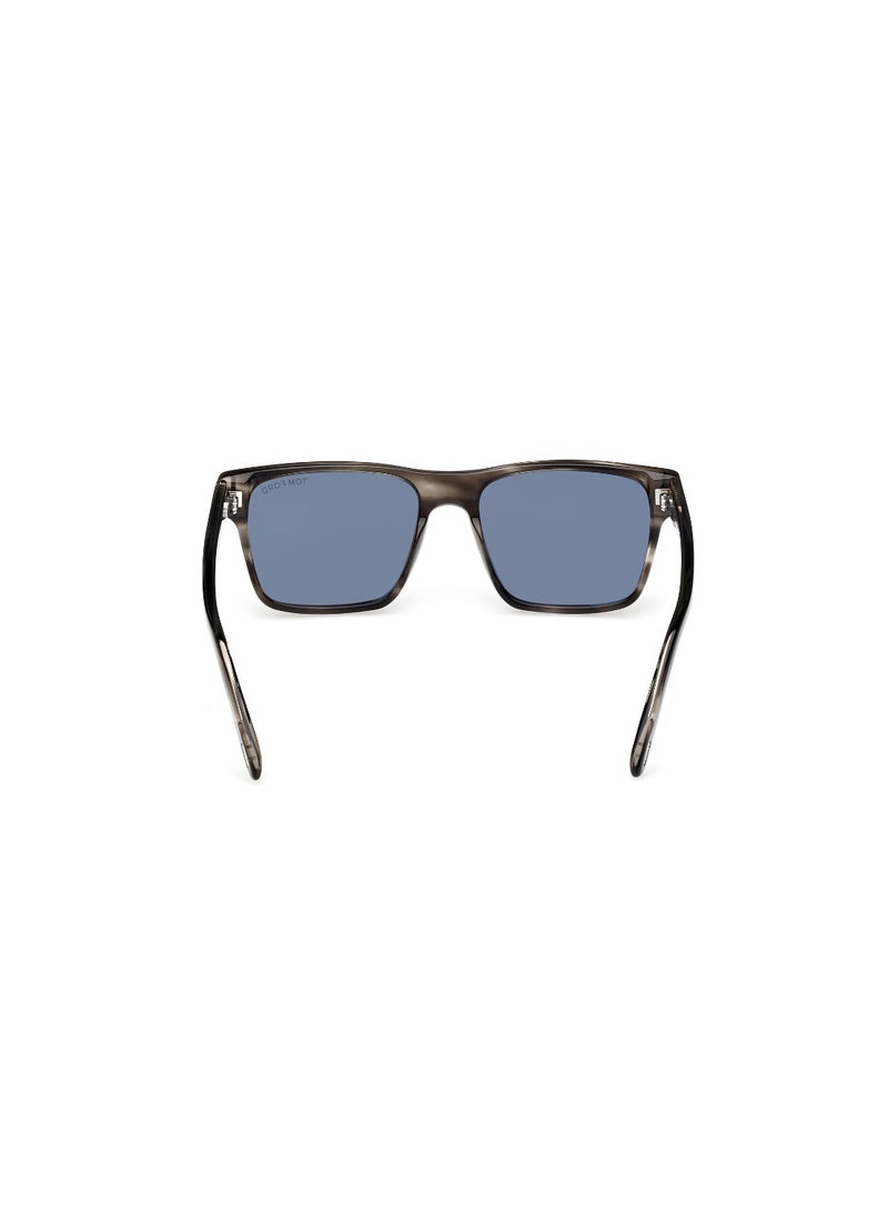 TOM FORD TOMFORD FULL RIM FT120556A55 MEN SQUARE ACETATE SUNGLASSES - Image 4